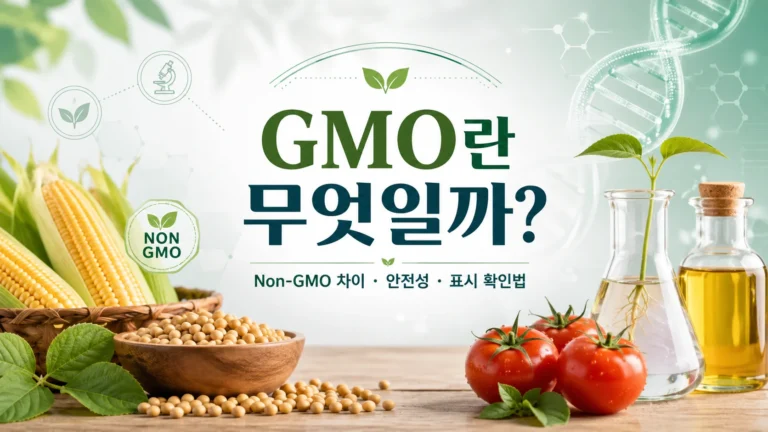 GMO란 무엇일까 Non-GMO 차이와 안전성 식품 표시 확인법 안내 이미지
