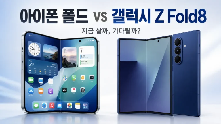 아이폰 폴드와 갤럭시 Z Fold8 디자인·가격·스펙과 구매 선택을 비교한 대표 이미지