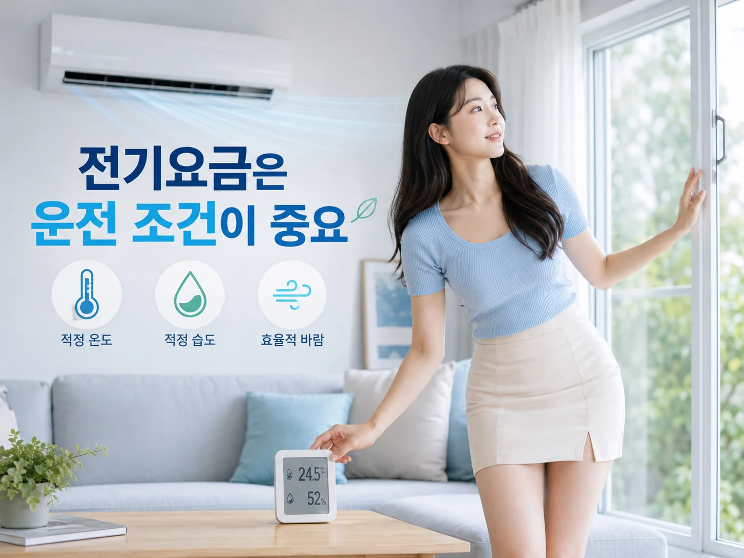 에어컨 전기요금 아끼는 방법과 실내 온도 습도 운전 조건 확인