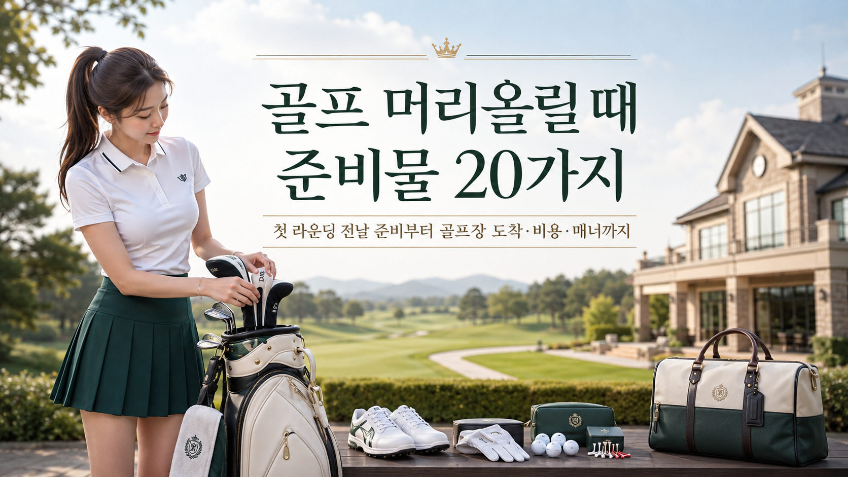 골프 머리올릴 때 필요한 첫 라운딩 준비물 20가지와 골프장 도착 비용 매너 안내
