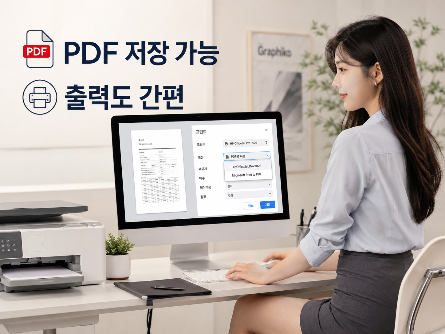 가족관계증명서 발급 후 PDF 저장과 출력 방법