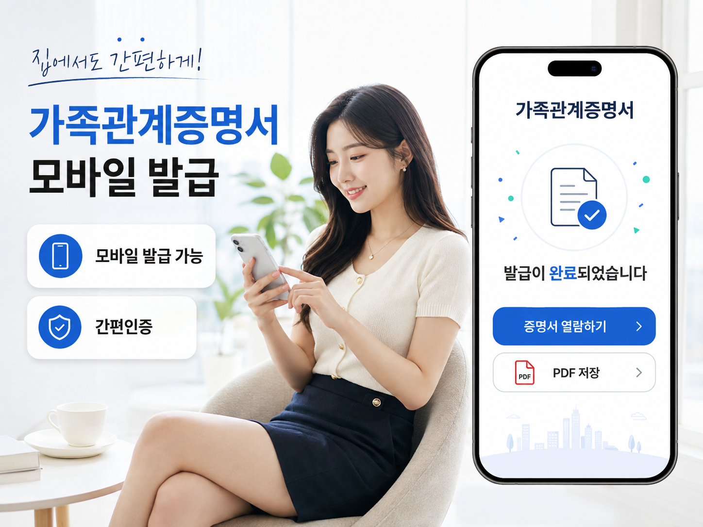 가족관계증명서 모바일 발급과 간편인증 이용 방법