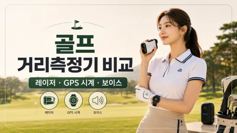 골프 거리측정기 레이저형 GPS 시계형 보이스형 비교와 선택 기준