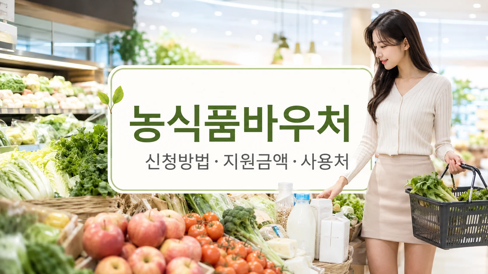 농식품바우처 신청방법 지원대상 지원금액 사용처 총정리