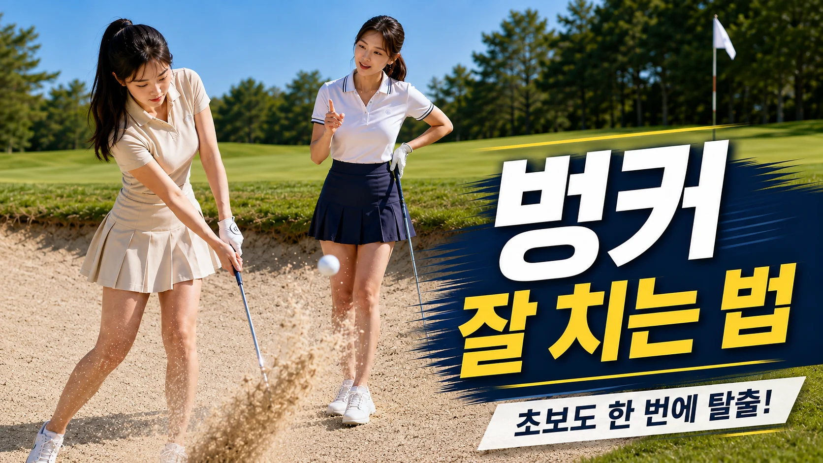 벙커 잘 치는 법 초보 골퍼 벙커샷 탈출 방법