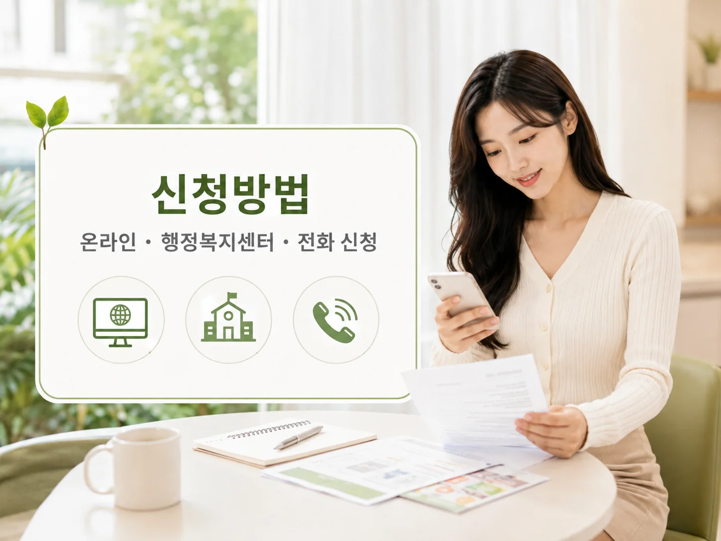 농식품바우처 온라인 행정복지센터 전화 신청방법 안내