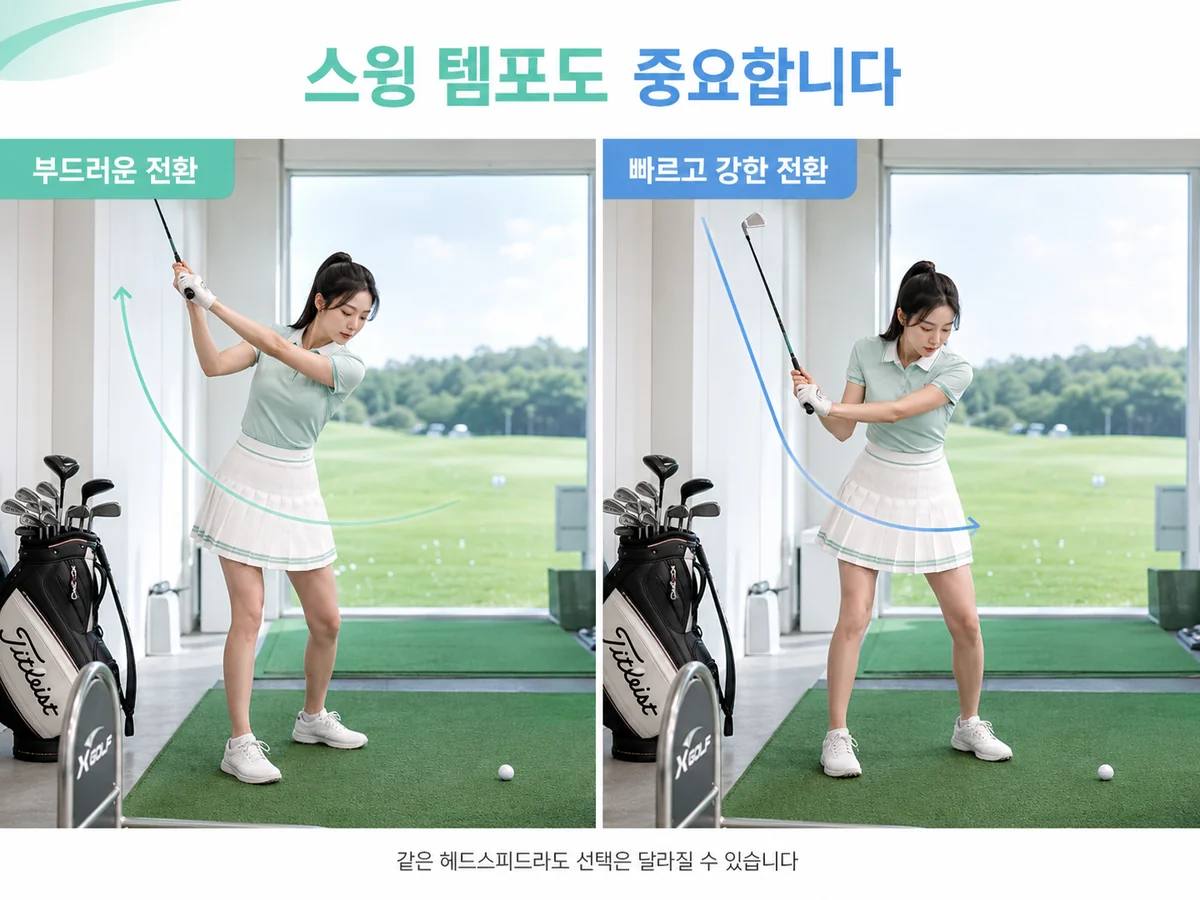 스윙 템포에 따른 드라이버 샤프트 선택법 부드러운 전환과 빠른 전환