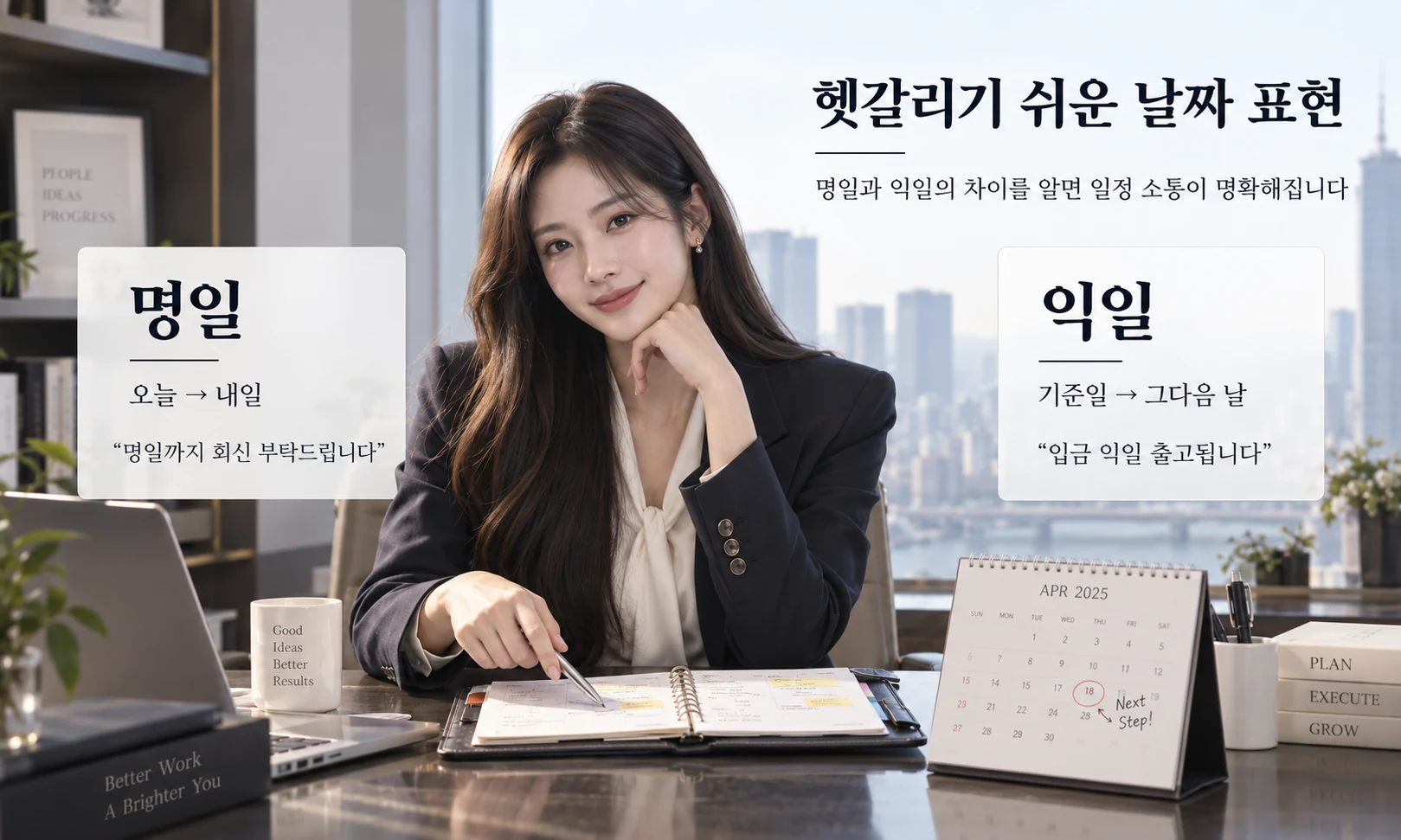 명일과 익일의 차이와 직장에서 자주 사용하는 날짜 일정 표현