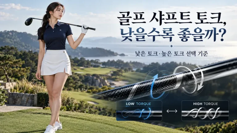 골프 샤프트 토크 낮은 토크 높은 토크 선택 기준