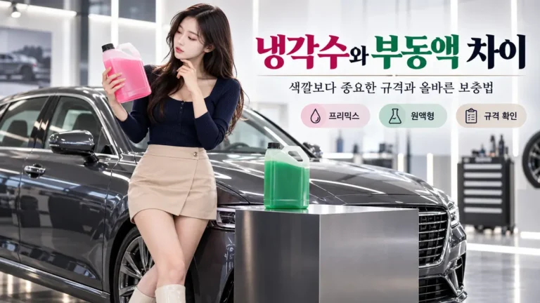 자동차 냉각수와 부동액 차이 및 올바른 선택 방법