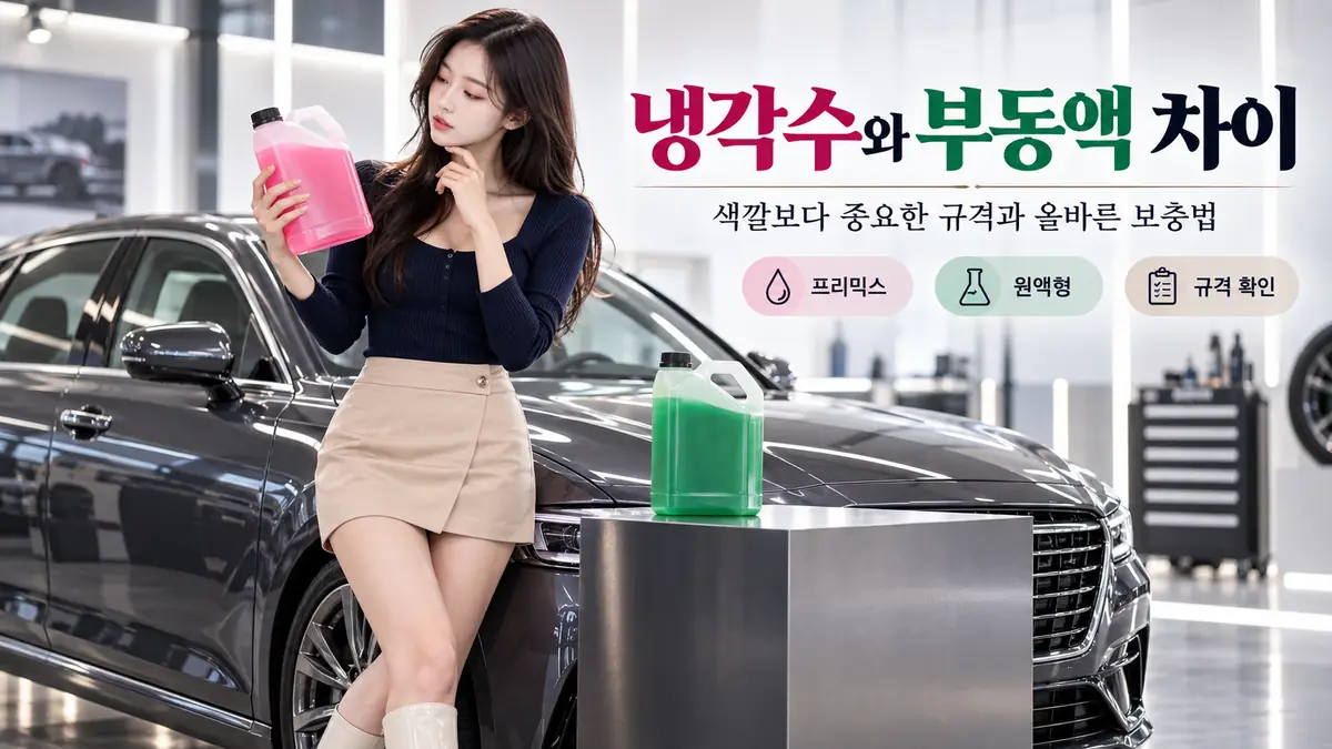 자동차 냉각수와 부동액 차이 및 올바른 선택 방법