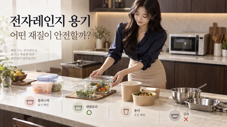 전자레인지 용기 재질별 안전 사용법 비교