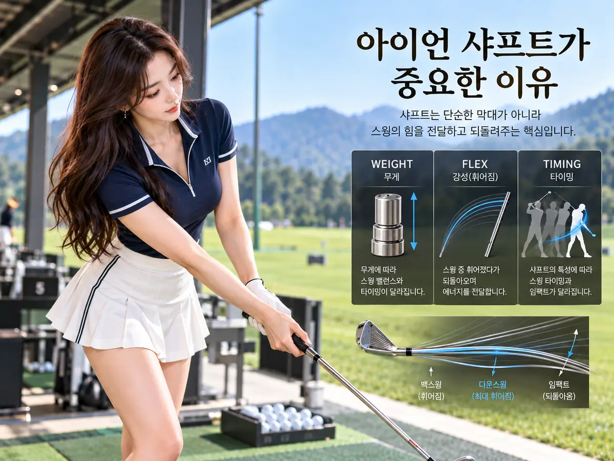 아이언 샤프트 무게와 강성이 스윙에 중요한 이유