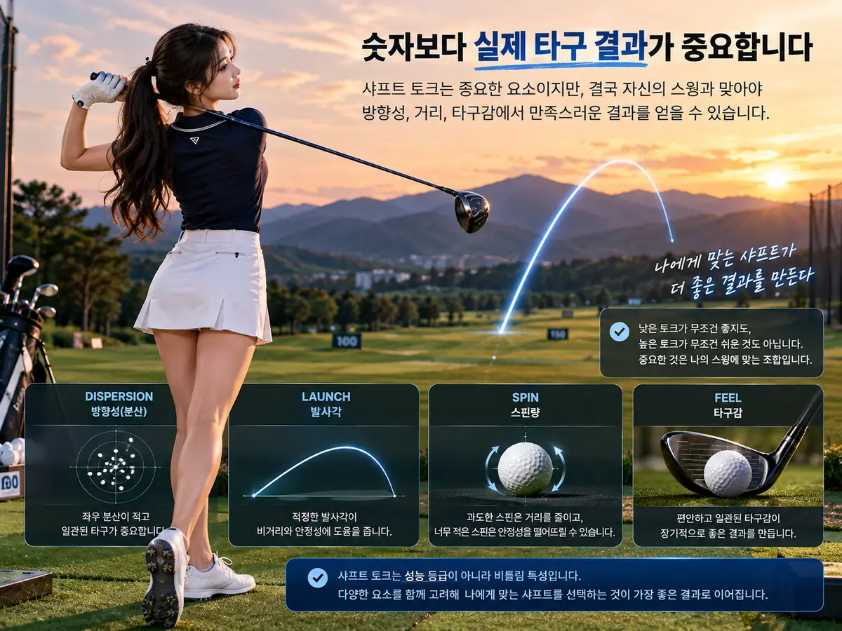 골프 샤프트 피팅에서 실제 타구 결과를 확인하는 방법